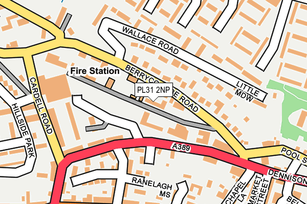 PL31 2NP map - OS OpenMap – Local (Ordnance Survey)