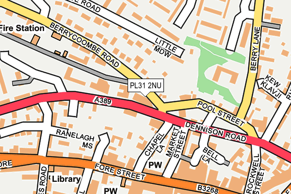 PL31 2NU map - OS OpenMap – Local (Ordnance Survey)