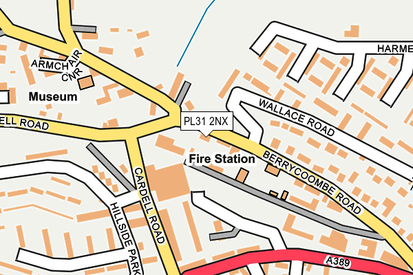 PL31 2NX map - OS OpenMap – Local (Ordnance Survey)