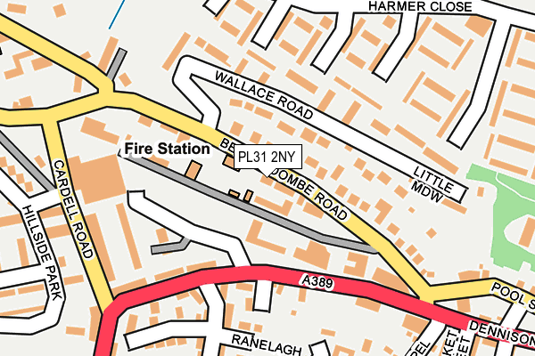 PL31 2NY map - OS OpenMap – Local (Ordnance Survey)