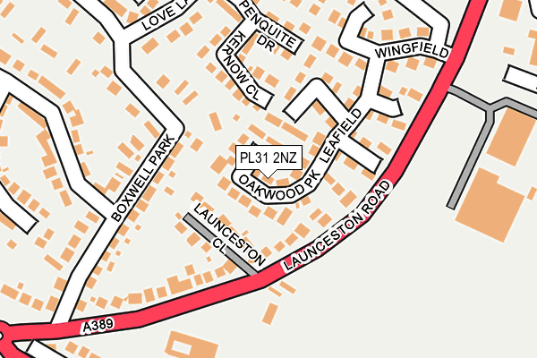 PL31 2NZ map - OS OpenMap – Local (Ordnance Survey)