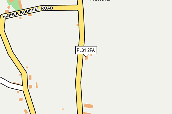 PL31 2PA map - OS OpenMap – Local (Ordnance Survey)