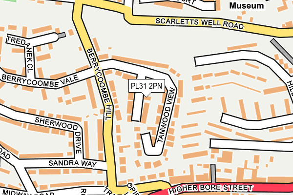 PL31 2PN map - OS OpenMap – Local (Ordnance Survey)