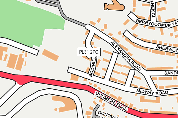 PL31 2PQ map - OS OpenMap – Local (Ordnance Survey)