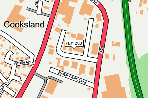 PL31 2QB map - OS OpenMap – Local (Ordnance Survey)