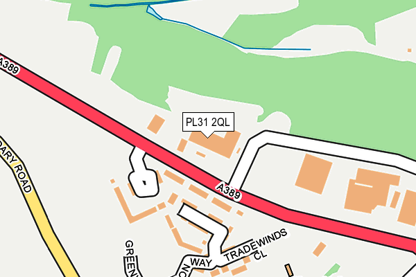 PL31 2QL map - OS OpenMap – Local (Ordnance Survey)