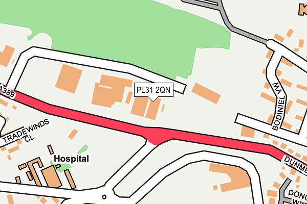 PL31 2QN map - OS OpenMap – Local (Ordnance Survey)