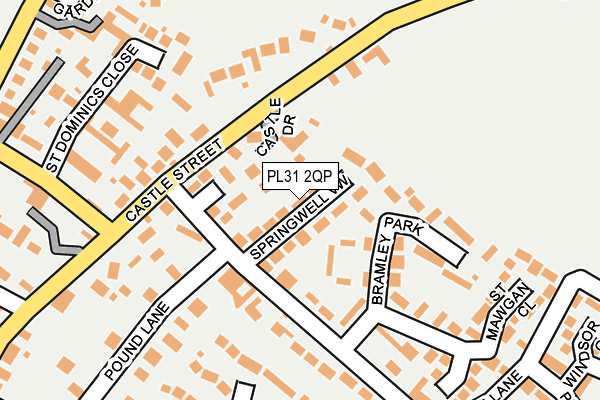PL31 2QP map - OS OpenMap – Local (Ordnance Survey)