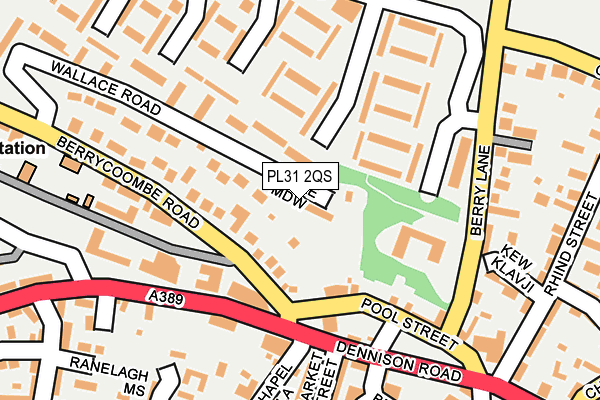 PL31 2QS map - OS OpenMap – Local (Ordnance Survey)