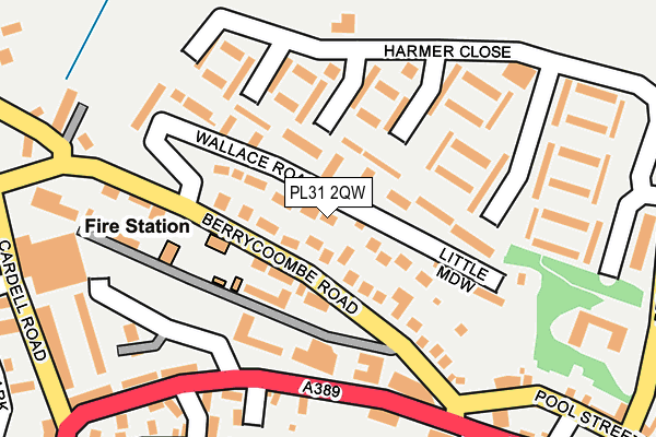 PL31 2QW map - OS OpenMap – Local (Ordnance Survey)