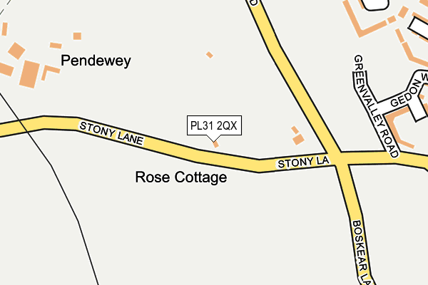 PL31 2QX map - OS OpenMap – Local (Ordnance Survey)