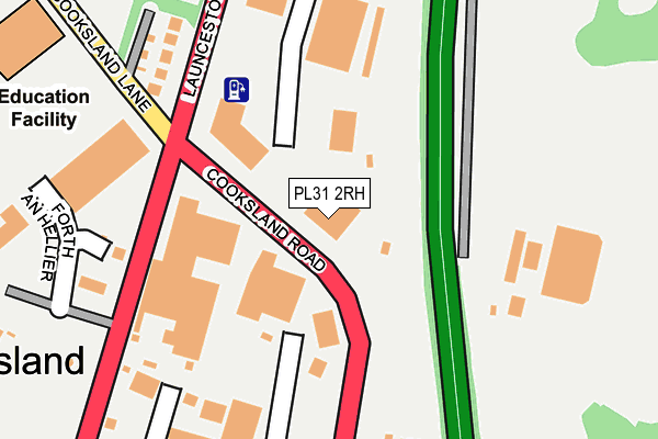 PL31 2RH map - OS OpenMap – Local (Ordnance Survey)