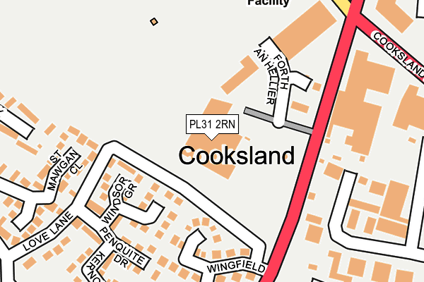 PL31 2RN map - OS OpenMap – Local (Ordnance Survey)