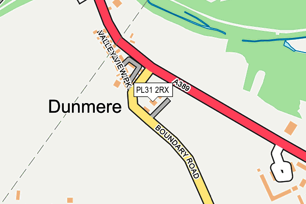 PL31 2RX map - OS OpenMap – Local (Ordnance Survey)