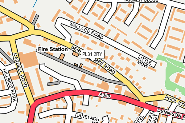 PL31 2RY map - OS OpenMap – Local (Ordnance Survey)