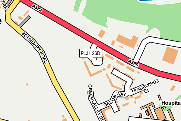 PL31 2SD map - OS OpenMap – Local (Ordnance Survey)