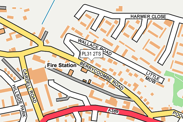 PL31 2TS map - OS OpenMap – Local (Ordnance Survey)