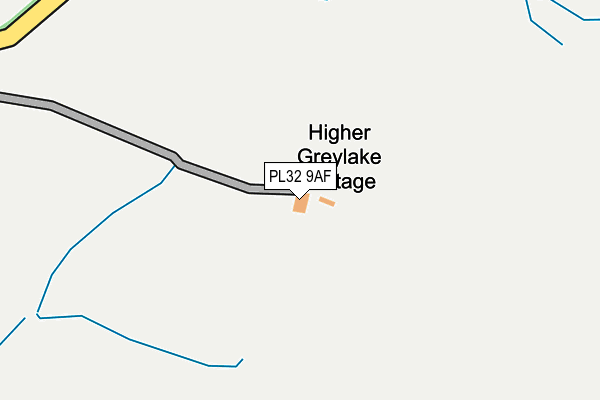 PL32 9AF map - OS OpenMap – Local (Ordnance Survey)
