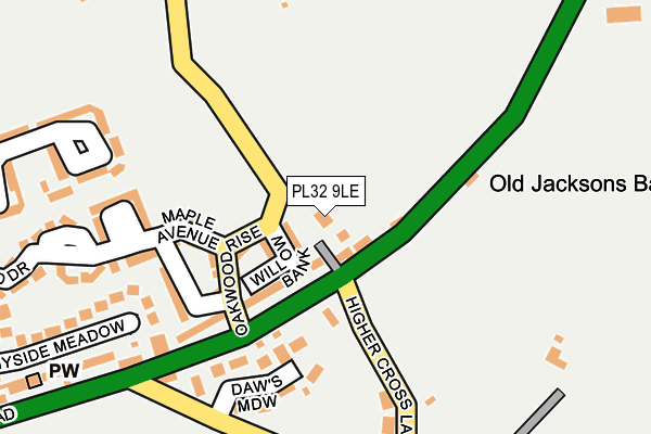PL32 9LE map - OS OpenMap – Local (Ordnance Survey)