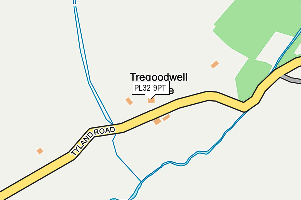 PL32 9PT map - OS OpenMap – Local (Ordnance Survey)