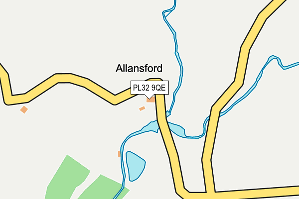 PL32 9QE map - OS OpenMap – Local (Ordnance Survey)