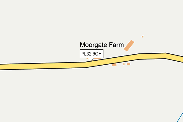 PL32 9QH map - OS OpenMap – Local (Ordnance Survey)