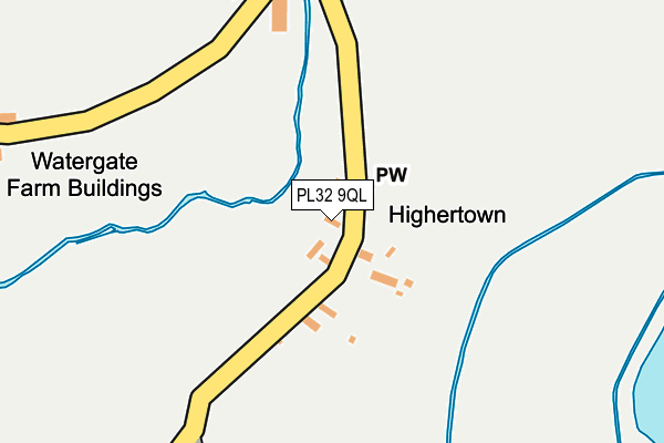 PL32 9QL map - OS OpenMap – Local (Ordnance Survey)