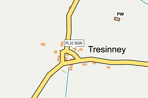 PL32 9QW map - OS OpenMap – Local (Ordnance Survey)