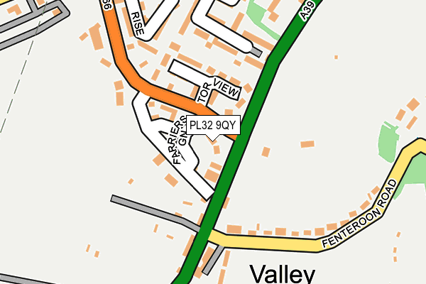 PL32 9QY map - OS OpenMap – Local (Ordnance Survey)