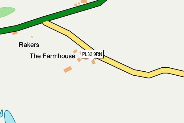 PL32 9RN map - OS OpenMap – Local (Ordnance Survey)