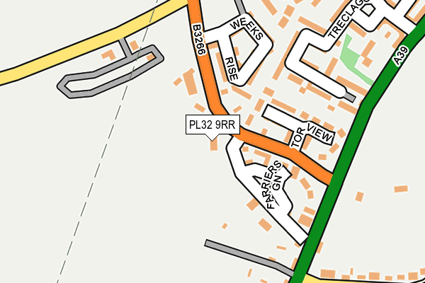 PL32 9RR map - OS OpenMap – Local (Ordnance Survey)