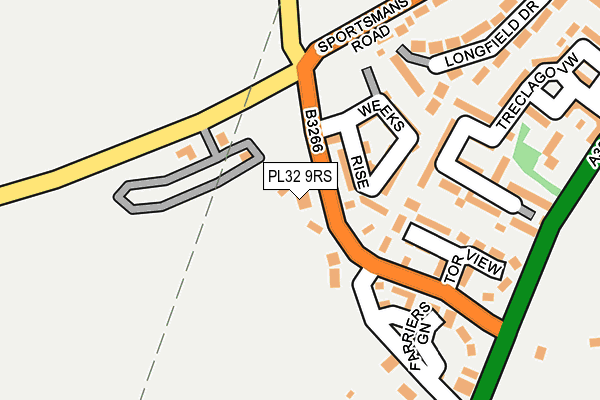 PL32 9RS map - OS OpenMap – Local (Ordnance Survey)