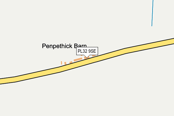 PL32 9SE map - OS OpenMap – Local (Ordnance Survey)