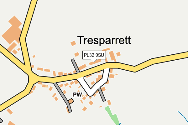 PL32 9SU map - OS OpenMap – Local (Ordnance Survey)