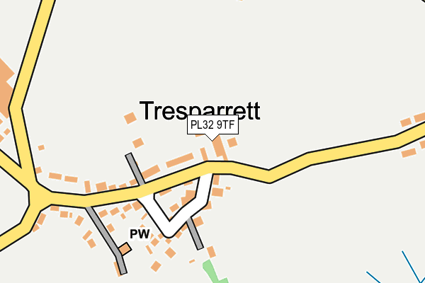 PL32 9TF map - OS OpenMap – Local (Ordnance Survey)