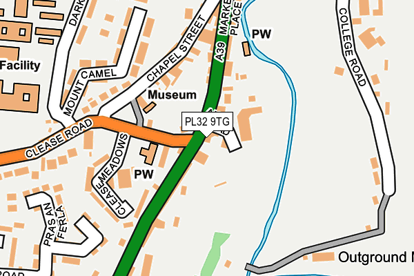 PL32 9TG map - OS OpenMap – Local (Ordnance Survey)