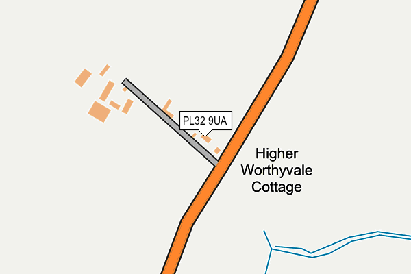 PL32 9UA map - OS OpenMap – Local (Ordnance Survey)