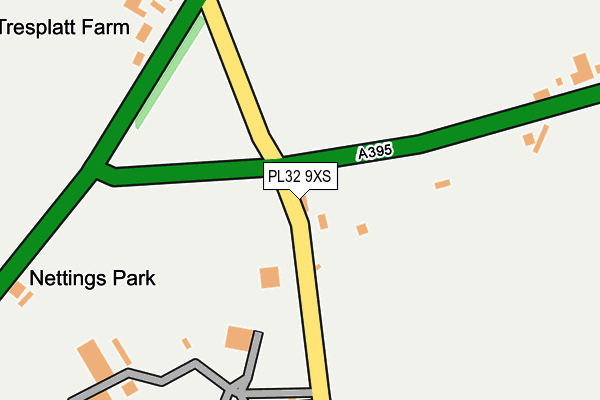 PL32 9XS map - OS OpenMap – Local (Ordnance Survey)