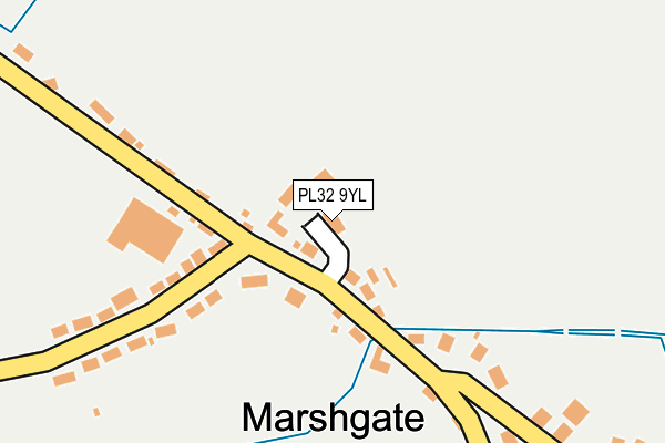 PL32 9YL map - OS OpenMap – Local (Ordnance Survey)