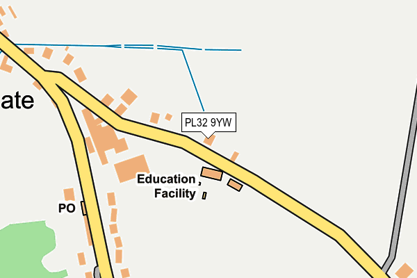 PL32 9YW map - OS OpenMap – Local (Ordnance Survey)