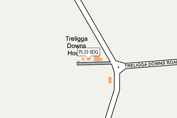 PL33 9DQ map - OS OpenMap – Local (Ordnance Survey)