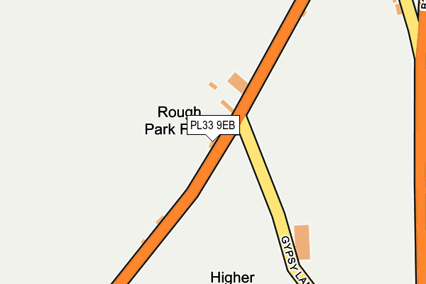 PL33 9EB map - OS OpenMap – Local (Ordnance Survey)