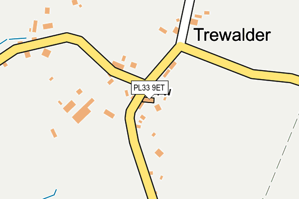 PL33 9ET map - OS OpenMap – Local (Ordnance Survey)