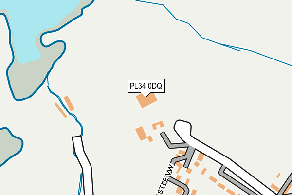 PL34 0DQ map - OS OpenMap – Local (Ordnance Survey)