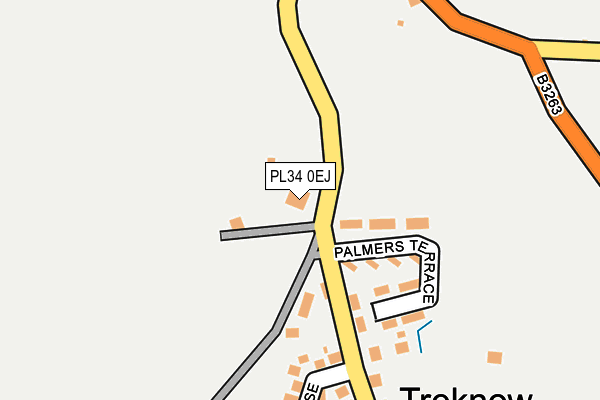 PL34 0EJ map - OS OpenMap – Local (Ordnance Survey)