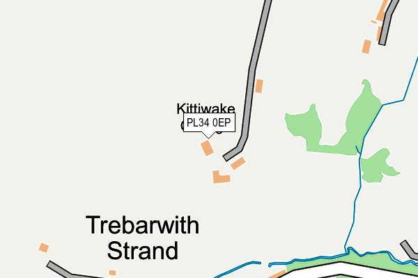 PL34 0EP map - OS OpenMap – Local (Ordnance Survey)