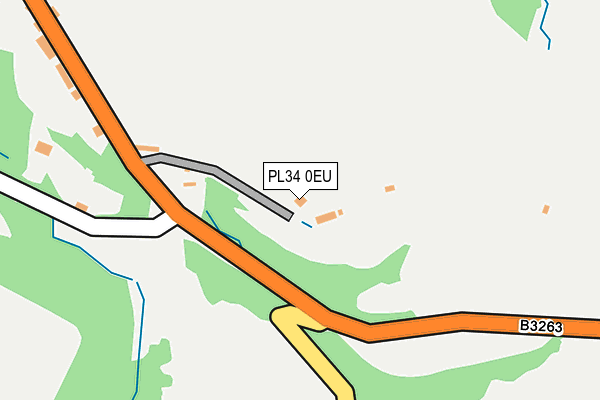 PL34 0EU map - OS OpenMap – Local (Ordnance Survey)