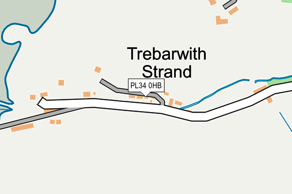 PL34 0HB map - OS OpenMap – Local (Ordnance Survey)