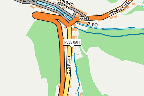 PL35 0AH map - OS OpenMap – Local (Ordnance Survey)