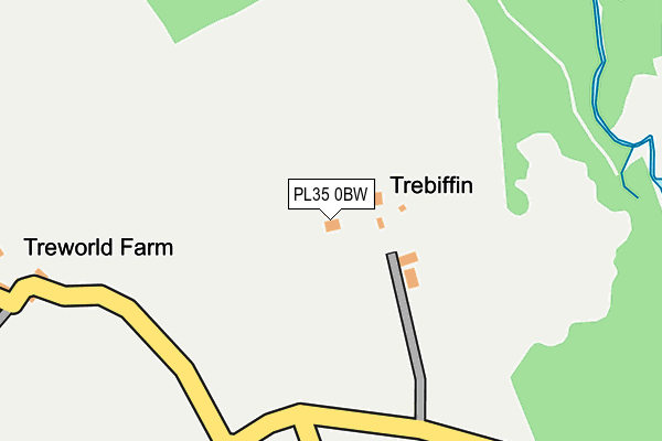PL35 0BW map - OS OpenMap – Local (Ordnance Survey)